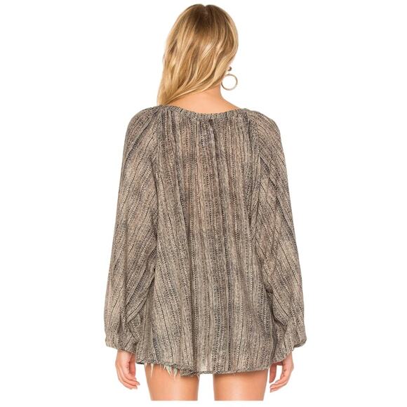 ONE TEASPOON Chelsea Off Shoulder Oversized High Low Billow Sleeve Top - Picture 3 of 9